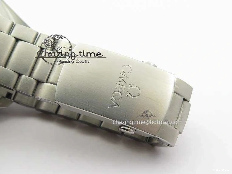 0412 Planet Ocean Master Chronometer Chrono SS OM 1:1 Best Edition Gray Dial On SS Bracelet A Reliable 8180